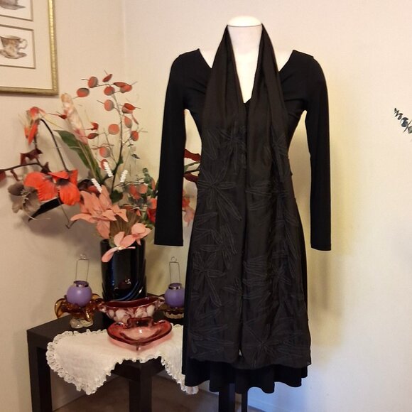 Vintage Women's NEW Stills 52% Silk Long Classic Luxury Brown Scarf - Picture 6 of 12